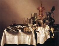 Heda, Willem Claesz - Still-life with Gilt Goblet